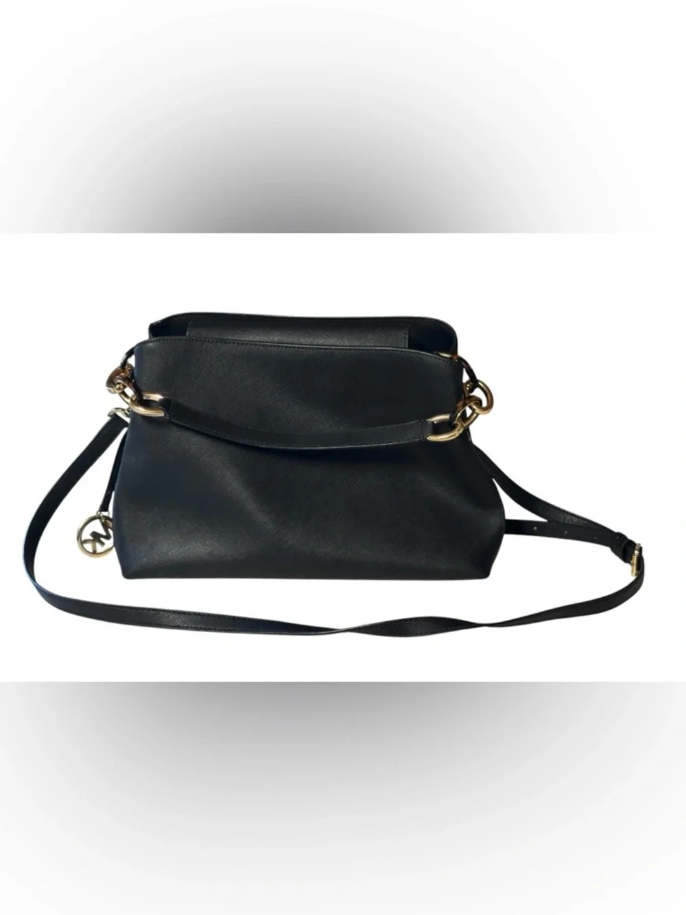 EUC Michael Kora Sofia Large Saffiano Leather Satchel